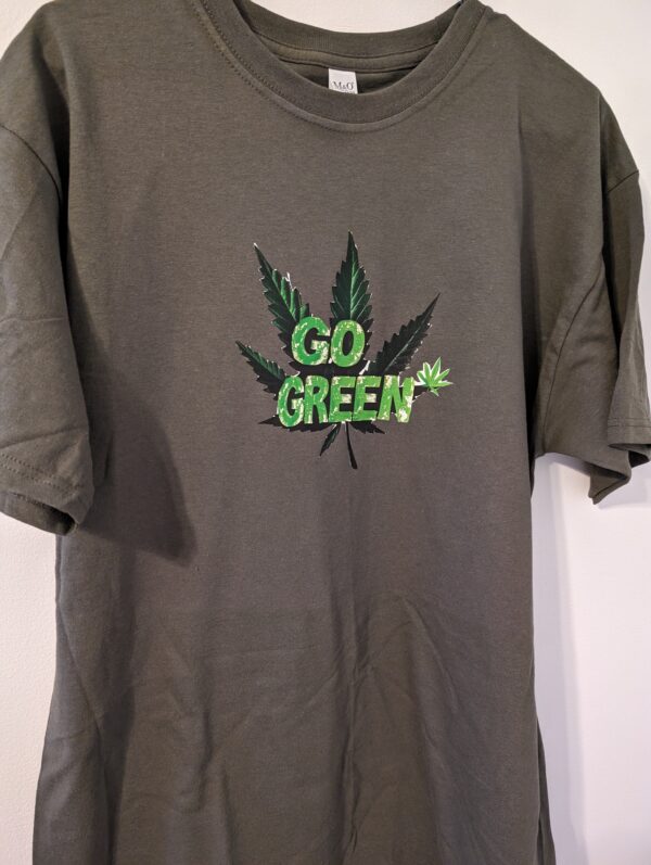 Go Green Cannabis t shirt