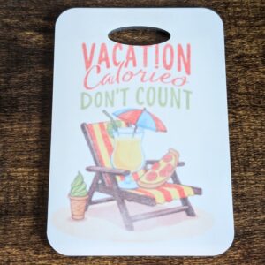 Vacation Calories Don’t Count Luggage Tag Customized