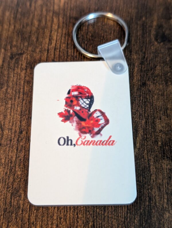 Oh Canada Hockey Custom Key Chain