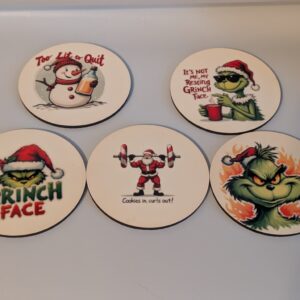 Custom Christmas Ceramic Coasters