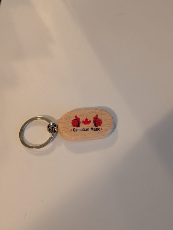 Canadian Made Wooden Keychain