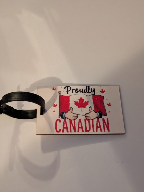 Proudly Canadian   Luggage Tag