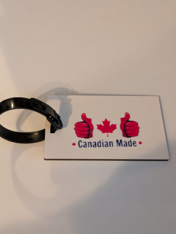Canadian Made  Luggage Tag