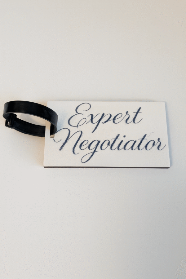 Expert Negotiator  Luggage Tag