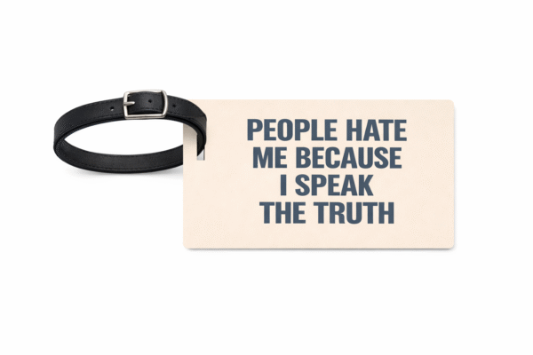 People Hate Me Because I Speak The Truth  Luggage Tag