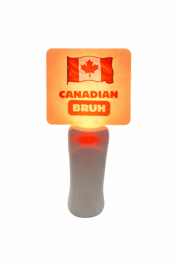 Canadian Bruh Acrylic Glow Stick Square