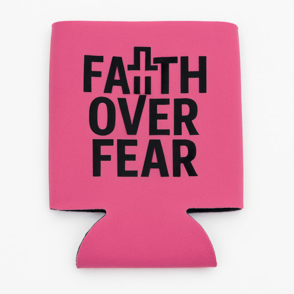 Faith Over Fear  Koozie