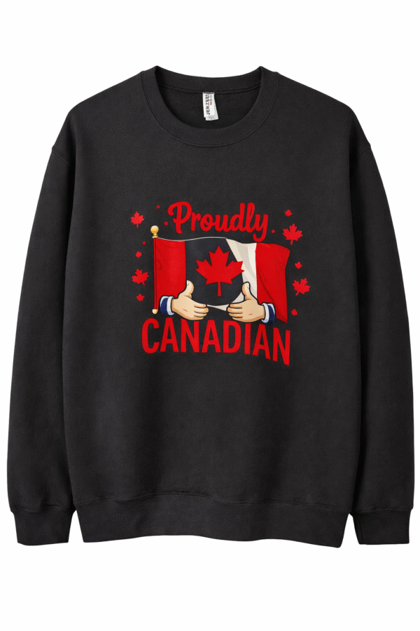 Proudly Canadian  Crew Neck  Sweater