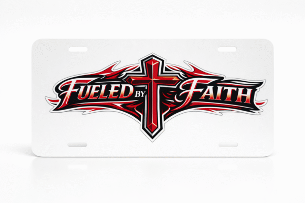 Fueled By Faith  Licence Plate
