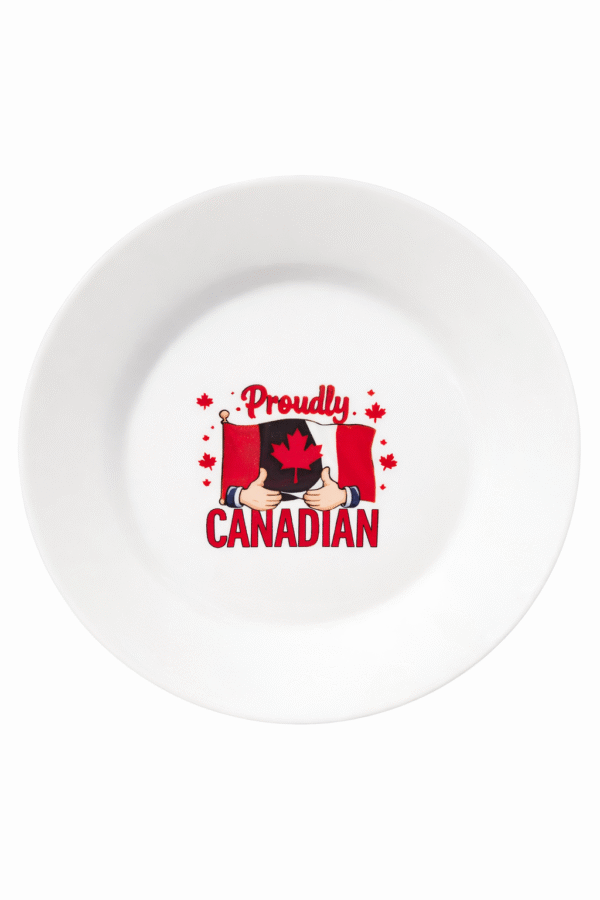 Proudly Canadian Ceramic Plate
