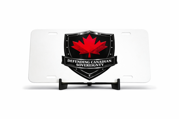 Defending Canadian Sovereignty Licence Plate
