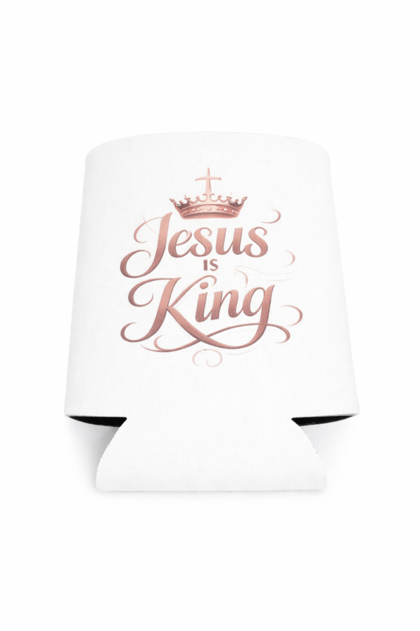 Jesus Is King   Koozie