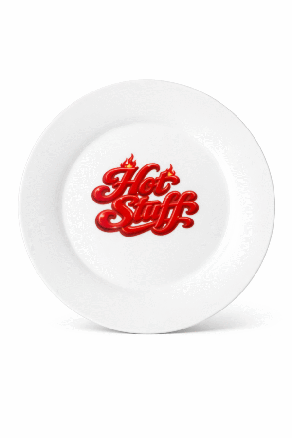 Hot Stuff  Ceramic Plate