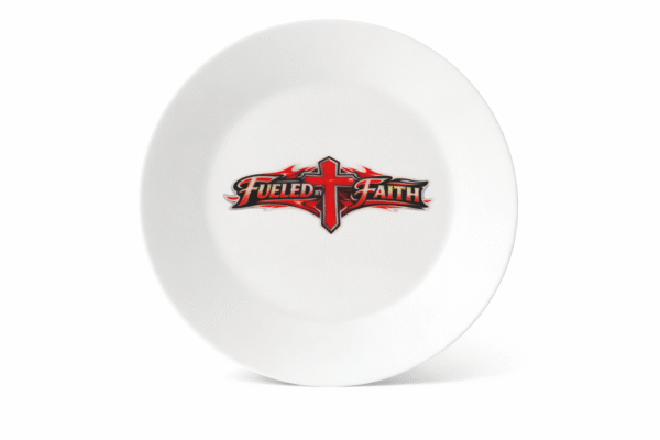 Fueled By Faith Ceramic Plate
