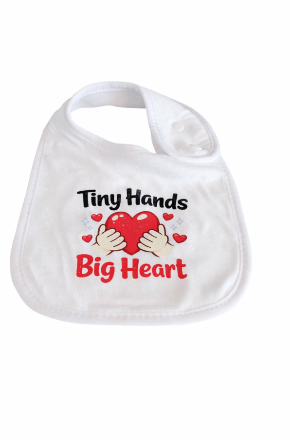 Tiny Hands Big Heart   Bib