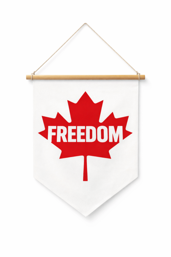 Freedom   Hanging  Banner Flag