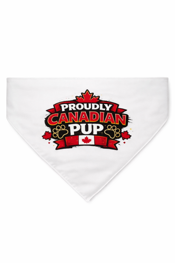 Proudly Canadian Pup  Dog Bandana