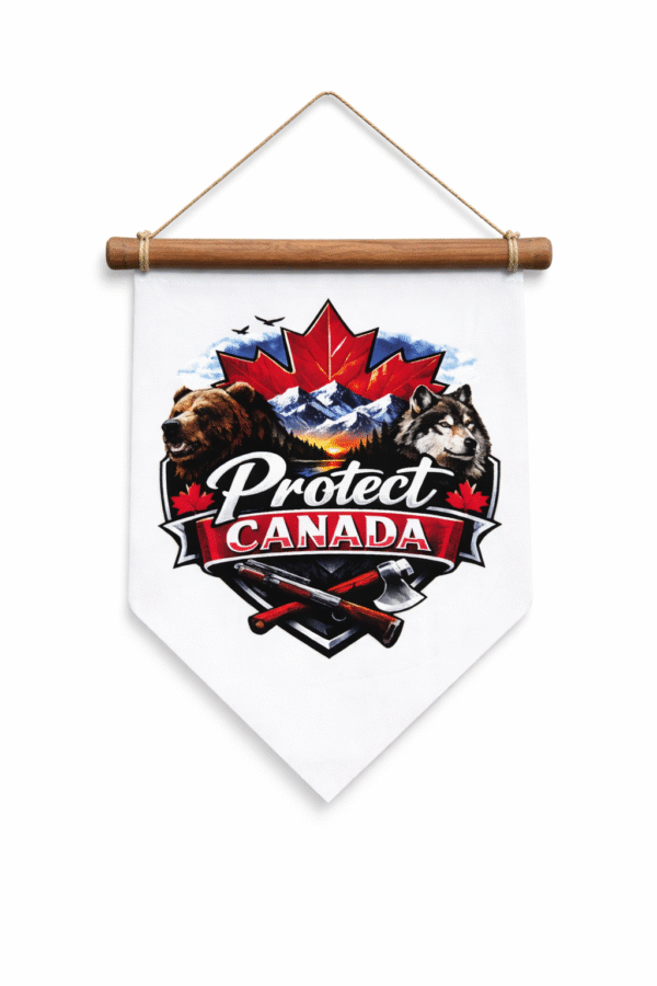 Protect Canada  Hanging  Banner Flag