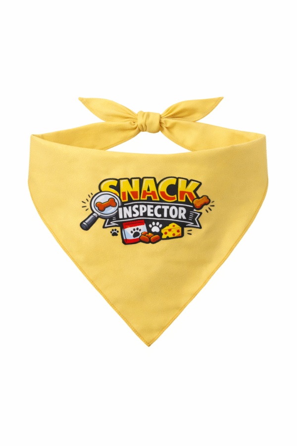 Snack Inspector   Dog Bandana