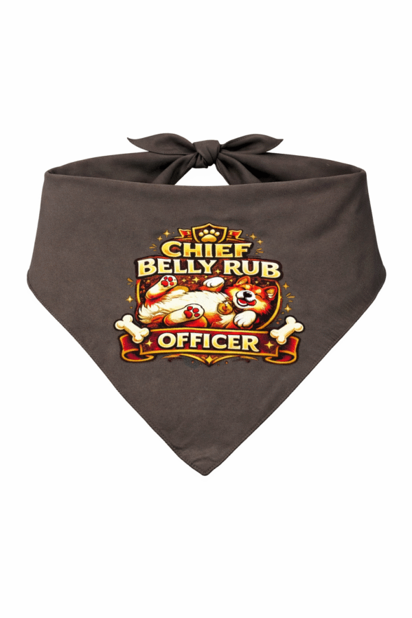 Chief Belly Rub Officer Dog Bandanna
