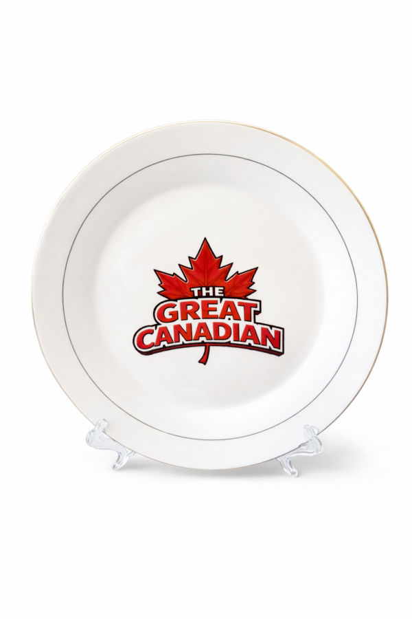 The Great Canadian   Gold Rim  Ceramic Plate