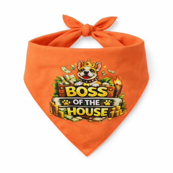 Boss Of The House  Dog Bandanna