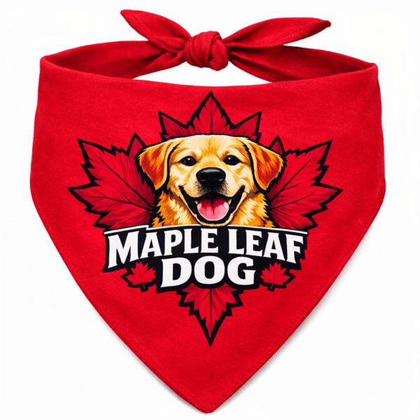 Maple Leaf Dog  Dog Bandana