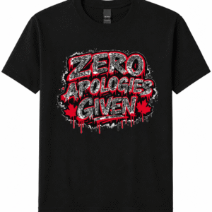 Zero Apologies Given T Shirt
