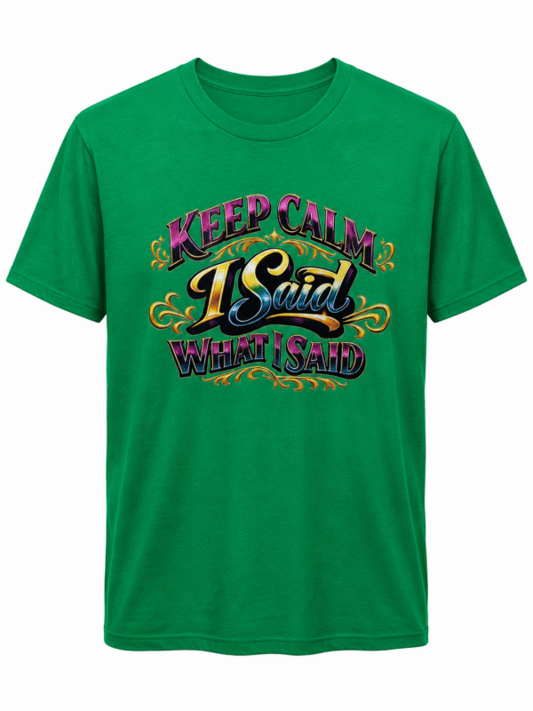 Keep Calm I Said What I Said  T Shirt