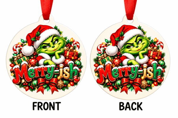 Merry Ish Grinch Christmas Ornament