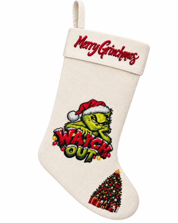 Grinch Watch Out Christmas Stocking