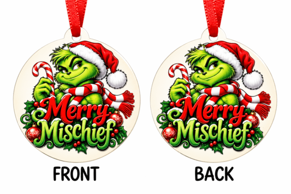 Merry Mischief Grinch Christmas Ornament